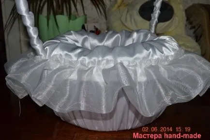 Сватбена кошница с ръцете си, майсторски клас