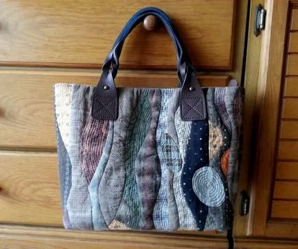 Чанти от старите дънки с ръцете си (образец)