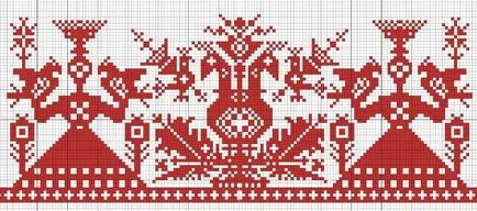 Схема на кръстат бод кърпа безплатно сватба, изтегляне модели крака, определени bozhnik без