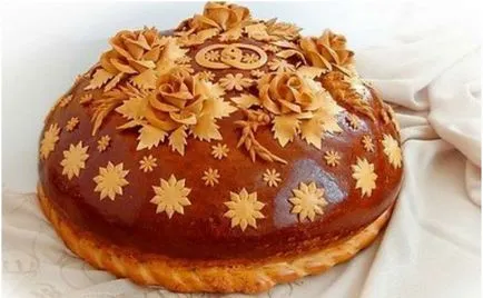 Сватбена питка с ръцете си - рецепта със снимка