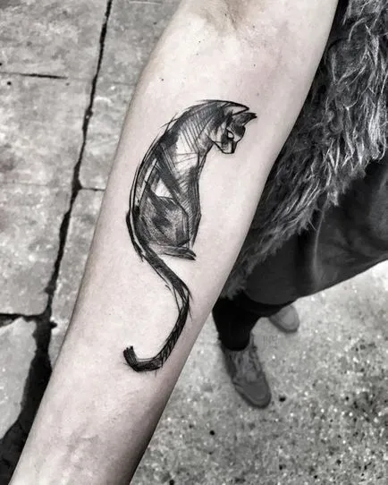 Cat татуировка за жени 100-те най-красивите опции за снимка (снимки) Cat татуировка за жени 100-те най-красивите възможности за снимка