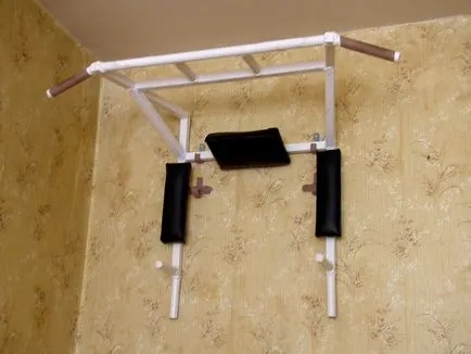 Хоризонтална бар в апартамента му ръце снимки, чертежи, диаграми, видео