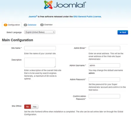 Инсталиране на Joomla