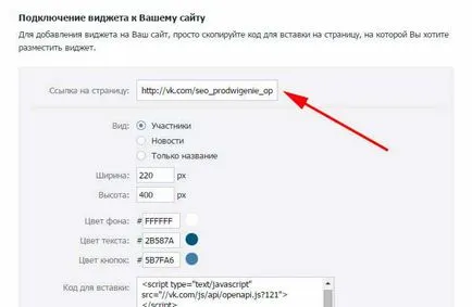 Widget общност или група на VKontakte сайт (общност) Widget общност или група на VKontakte сайт