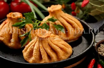 стъпка по стъпка Khinkali рецепта със снимки, как да извайвам като khinkali готвене, магия