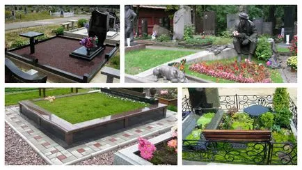 Как да украсят гробове в гробищата
