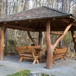Дървени беседки с ръцете си