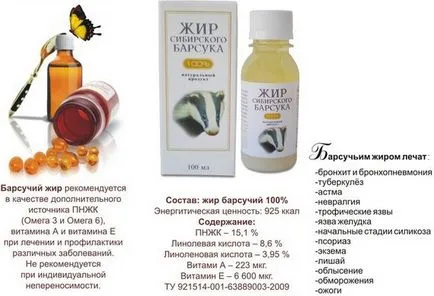 От това, което лекува язовец мазнини От това, което лекува язовец мазнини