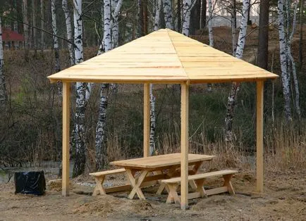Дървени беседки с ръцете си