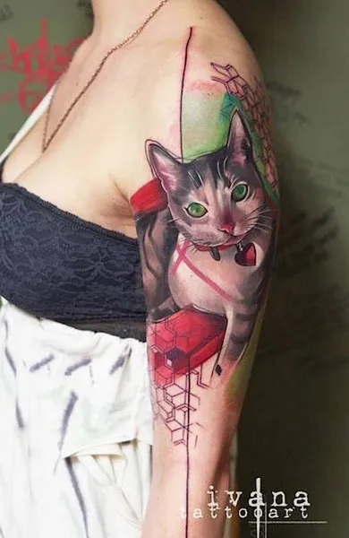 скици на котки