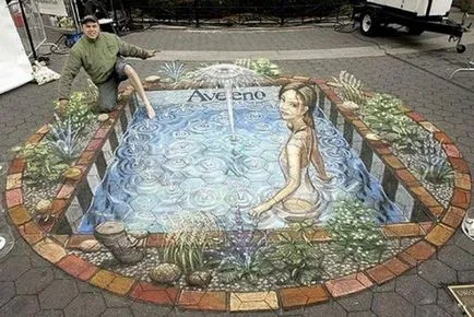 3D чертежи на тротоара