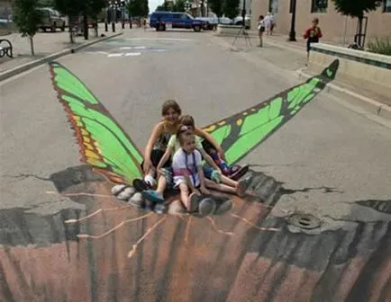 3D чертежи на тротоара