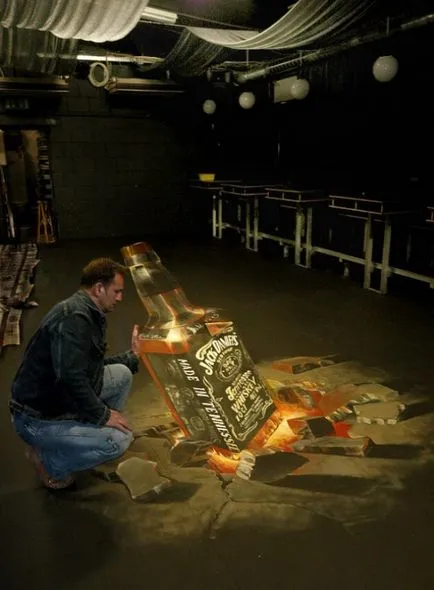3D чертежи на тротоара