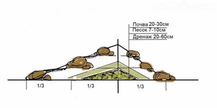 Алпийски пързалки съвети пейзаж дизайн за създаване, снимка