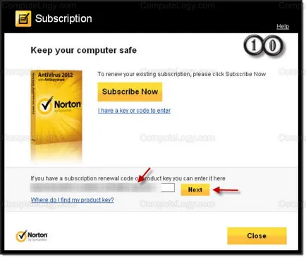Активиране на Norton AntiVirus от