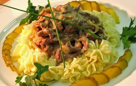 Говеждо Строганов - рецепти befstroganova говеждо месо (говеждо Строганов рецепта) Говеждо Строганов - говеждо рецепти befstroganova