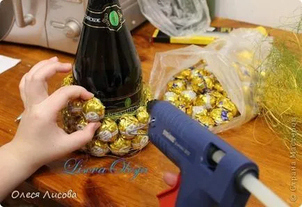 Ананас шоколадови бонбони и шампанско с ръцете си майсторски клас