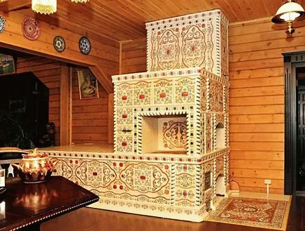 Фурната oblitsevat тухлена къща камък, плочки, talkohlorit