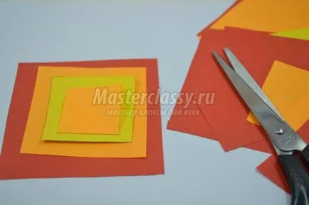 Цветя направени от хартия с децата