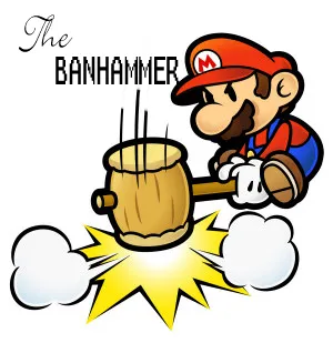 Banhammerom, Netlore iichan, banhammer, забрана, banhammerom, имиджборд, умереност