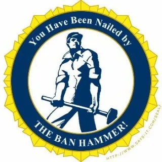 Banhammerom, Netlore iichan, banhammer, забрана, banhammerom, имиджборд, умереност