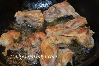 Bean яхния с пиле - рецепта със снимки
