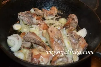 Bean яхния с пиле - рецепта със снимки