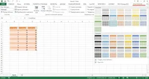 Форматиране на таблица в Excel