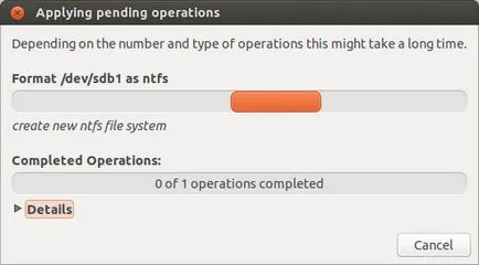 Форматирането флаш устройство в Linux, losst