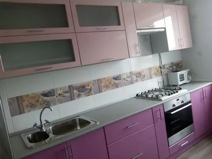 Purple кухня дизайн, комбинация от цветове (70 недвижими снимка), кухня дизайн, интериорен дизайн, ремонт, снимки