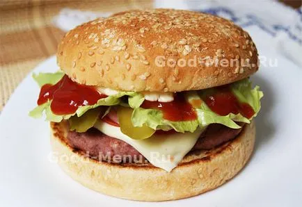 Burger у дома - стъпка по стъпка рецепта за това как да се Макдоналдс