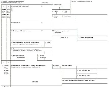 митническа декларация