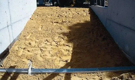 Бетониране на наклонената повърхност като склонен излее бетон