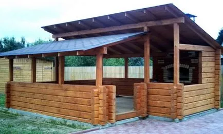 Беседка с барбекю с ръцете си, за да се получи (ръце) Беседка с барбекю с ръцете си, за да се даде