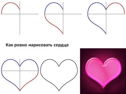 Как да нарисувате сърце с молив на етапи
