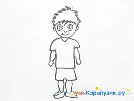 Как да се направи едно момче с молив на етапи (стъпка по стъпка) Как да се направи едно момче с молив на етапи