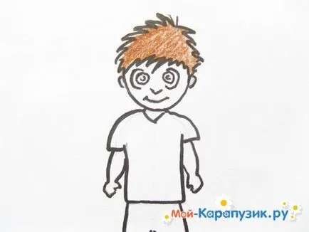 Как да се направи едно момче с молив на етапи (равенство) Как да се направи едно момче с молив на етапи