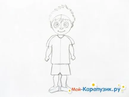 Как да се направи едно момче с молив на етапи (равенство) Как да се направи едно момче с молив на етапи