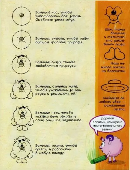 Как да се направи Smeshariki етапи (равенство) Как да се направи стъпка по стъпка Smeshariki