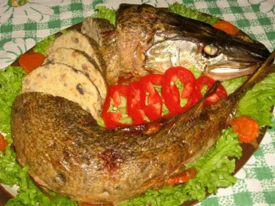 Как да се готви щука в печене фурна рецепта целия 4
