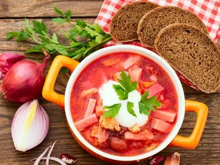 Борш са различни 8-вкусните рецепти борш, електронни пъти