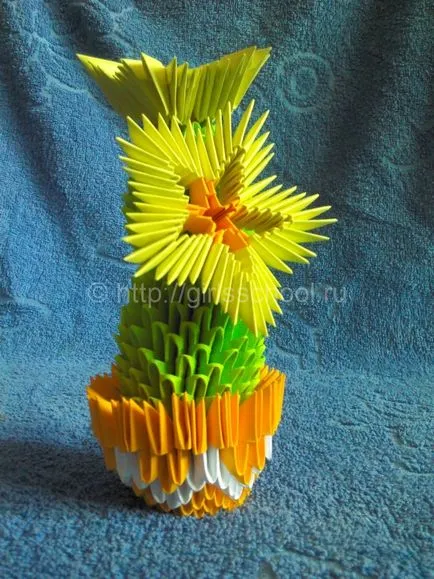 Cactus оригами модули момичета училище