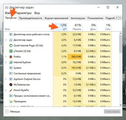 Как да разбера, натоварването на процесора в Windows 7