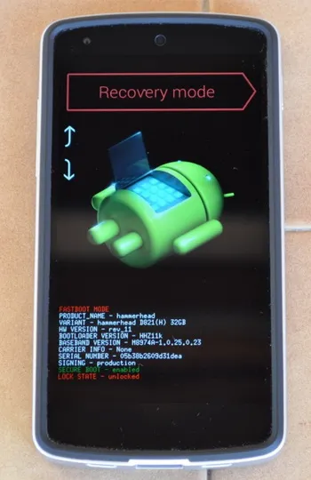 Как да получите достъп rekaveri менюто на Android на различни устройства