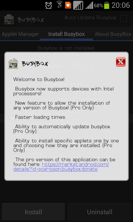 Busybox за андроид монтаж и безплатно изтегляне