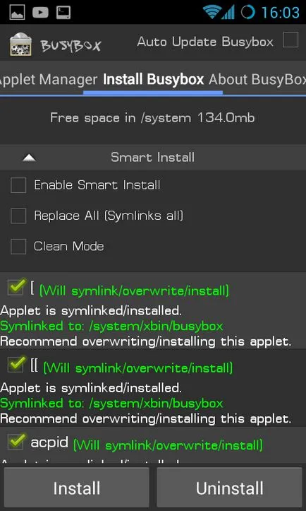 Busybox - растителен корен-достъп на Android, изтеглете BusyBox про на 4pda