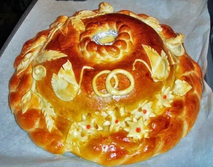 Loaf с ръцете си на етапа на сватба по стъпка