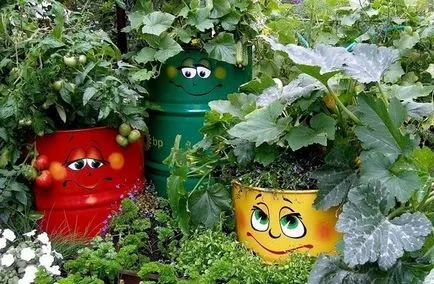 Paint барела в страната - технологията и идеи (градината барел) Paint барела в страната - технологията и идеи