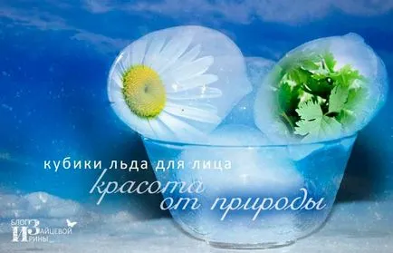 кубчета лед лице