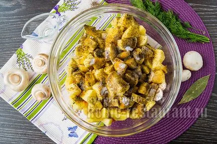 пилешките бутчета във фурната с картофи рецепта със снимки